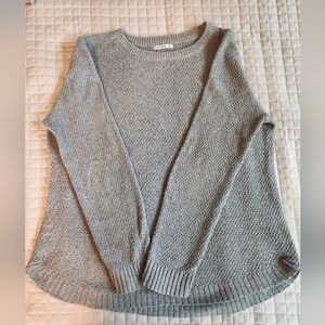 Pink Clover gray fuzzy sweater